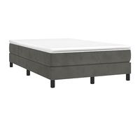 vidaXL Cadre de lit Gris foncé 120x200 cm Velours