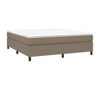 vidaXL Cadre de lit Taupe 180x200 cm Tissu