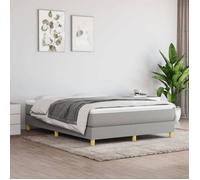 vidaXL Cadre de lit à lattes, Lit Rembourré, Lit Double avec Sommier à Lattes, Lit Adulte de Chambre à Coucher, Moderne, 3120606