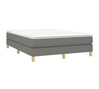 vidaXL Lit double rembourré 3120607 – sommier à ressorts et à lattes, moderne