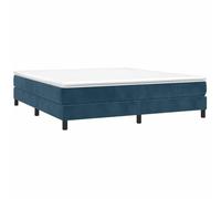 vidaXL Cadre de lit sans matelas 160x200 cm Velours Bleu foncé