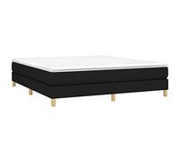 3120624 vidaXL Sommier à ressorts de lit Noir 160x200 cm Tissu