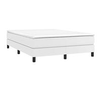 vidaXL Cadre de lit Blanc 140x200 cm Similicuir