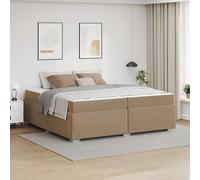 Vidaxl Cadre De Lit Autre Cappuccino 200 X 200 Cm Faux Cuir