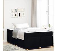 vidaXL Ensemble de lit complet Noir 120 x 190 cm avec un matelas en mousse haute densité et un cadre en contreplaqué mate. 3399344