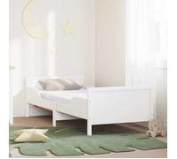 vidaXL Cadre de lit avec matelas extensible Blanc 80 x 200 cm 3385953