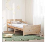 vidaXL Cadre de lit avec matelas extensible Marron 80 x 200 cm 3385958