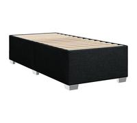Vidaxl Cadre De Lit Sans Matelas Noir 80x200 Cm Tissu Noir