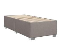 vidaXL Cadre de lit rembourré sans matelas 90 x 200 cm tissu taupe