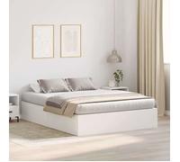 vidaXL Cadre de lit avec rangement avec stockage Blanc 160 x 200 cm 3335389