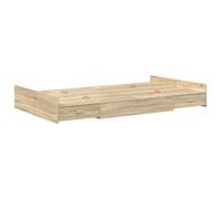 vidaXL Lit avec espace de rangement Chêne Sonoma 120 x 200 cm Bois composite