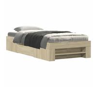vidaXL Cadre de lit avec Rangement Chêne Sonoma 80 x 200 cm,