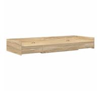 vidaXL Cadre de lit avec Rangement Chêne Sonoma 80 x 200 cm, Aménagement Moderne de Chambre, lit de Rangement rectangulaire, Solutions optimisées pour Vivre Mieux