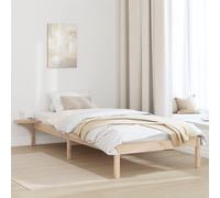 Vidaxl Cadre De Lit Avec Tables De Chevet Marron 90 X 200 Cm Marron