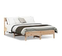 vidaXL Cadre de lit 842662 avec tête de lit 140x190 cm bois de pin massif
