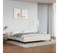 Vidaxl Cadre De Lit Avec Tête De Lit Et Led Chêne Marron 150x200 Cm Multicolore