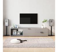 vidaXL Cadre de lit avec tête de lit Gris clair 140x200 cm