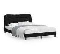 Bedframe zonder matras stof zwart 140x190 cm3207767