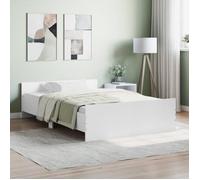 vidaXL Cadre de lit avec tête de lit-pied de lit blanc 120x200 cm 3203740