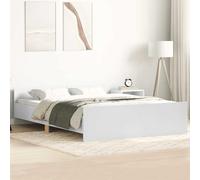 vidaXL Cadre de lit avec tête de lit-pied de lit blanc 120x190 cm 3203775