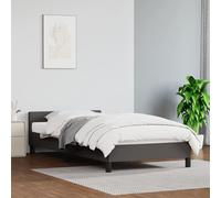 Vidaxl Cadre De Lit Avec Tête De Lit Sans Matelas Gris 90x190 Cm Gris