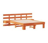 Vidaxl Cadre De Lit Avec Tiroir Marron 120 X 200 Cm