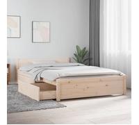 vidaXL Cadre de lit avec tiroirs 120x190 cm Petit double 3103539
