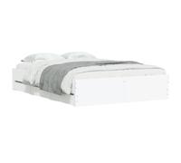vidaXL Cadre de lit avec tiroirs sans matelas blanc 120x200 cm 3207280