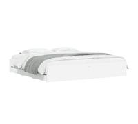 vidaXL Cadre de lit avec tiroirs Lit double 200x200 cm sommier à lattes blanc bois d'ingénierie