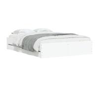 vidaXL Cadre de lit avec tiroirs sans Matelas Blanc 120x190 cm