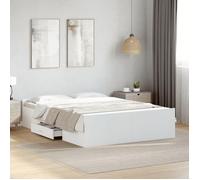 vidaXL Cadre de lit avec tiroirs sans matelas blanc 120x190 cm 3280321