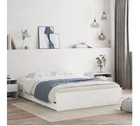 vidaXL Cadre de lit avec tiroirs sans matelas blanc 140x190 cm 3207301
