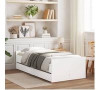 vidaXL Cadre de lit avec tiroirs sans matelas blanc 90x190 cm 3207378