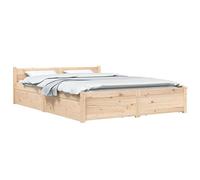 vidaXL Cadre de lit avec tiroirs 160x200 cm 3103569