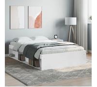 vidaXL Cadre de lit blanc 120x200 cm 3203852