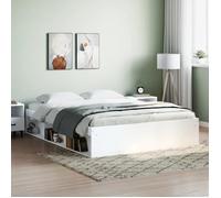 vidaXL Cadre de lit blanc 140x190 cm 3203901