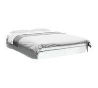 Vidaxl Cadre De Lit Blanc 140x200 Cm Bois D'ingénierie Blanc