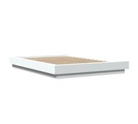 Vidaxl Cadre De Lit Sans Matelas Blanc 140x200 Cm Blanc