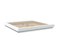 Vidaxl Cadre De Lit Sans Matelas Blanc 180x200 Cm Blanc