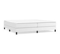 vidaXL Cadre de lit Blanc 200x200 cm Similicuir