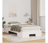 vidaXL Cadre de lit Blanc 75 x 190 cm 873056