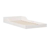 Vidaxl Cadre De Lit Blanc 90 X 210 Cm Bois Massif En Pin