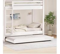 vidaXL Cadre de Lit Blanc Bois de Pin 90 x 190 cm Simple 873428