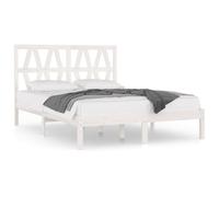 Bedframe massief grenenhout wit 120x200 cm3103994