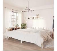 vidaXL Cadre de lit Blanc Bois de pin massif 200x200 cm
