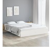 vidaXL Cadre de lit Blanc Bois massif 180x200 cm Super King 820028