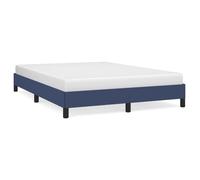 Vidaxl Cadre De Lit Bleu 140x190 Cm Tissu Bleu