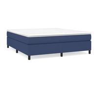 vidaXL Sommier à ressorts de lit Bleu 160x200 cm Tissu3120876