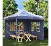 vidaXL Cadre de lit bleu 90x200 cm velours