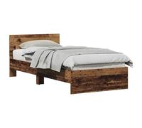 vidaXL Cadre de lit sans matelas avec tête de lit en bois ancien 90x190 cm 871657
